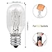 UNILAMP Salt Lamp Bulbs, 25 Watt E12 Small Base, Himalayan Salt Lamp Light Bulb Replacement, Dimmable Brightness Light Bulbs, Household Salt Lamps for Plug in Wax Diffuser (6 Pack)