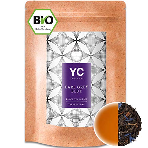 Schwarztee Chai Tee Lose Bio Schwarzer Tee "Earl Grey Blue" 250gr. von Yang Chai