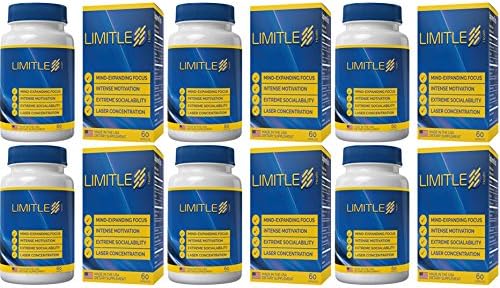 Limitless Health - Brain Function - 6 Bottles (Buy 3, Get 3 Free) Results in 27 Minutes | 8 Ingredients | Improve Reaction Speed | AS Heard ON The Radio