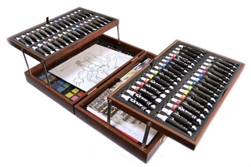 Art 101 Art Set in a Wooden Case, Black (157-Piece)