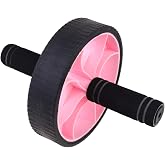 HEMOTON Ab Roller Abdominal Wheel Home Fitness Equipment | Men and Women Portable Core Trainer Knee Pads for Strengthening Abs and Reducing Belly Fat