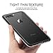 iPhone 8 Plus Case, iPhone 7 Plus Case, HUMIXX Thin Sleek Fully Protective (Naked Phone Texture) Hard Back Case Cover for iPhone 7 Plus/iPhone 8 Plus (Clear Black)