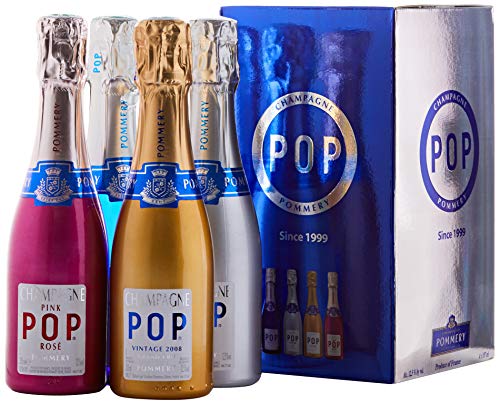 Champagne Pommery POP 4 qualités sous coffret – 4x20cl
