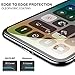 ALCLAP iPhone X Screen Protector (2-Pack), iPhone 10 Tempered Glass 3D Full Coverage Film with PET Soft Edge Frame HD Clear Bubble Free Screen Protector[Lifetime Replacement] for iPhone X / 10 (Black)