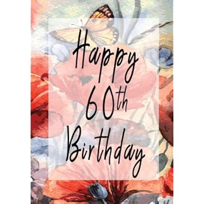 Happy 60th Birthday: Birthday Gifts For Her, Birthday Journal Notebook For 60 Year Old For Journaling & Doodling, 7 x 10, (Birthday Keepsake Book)