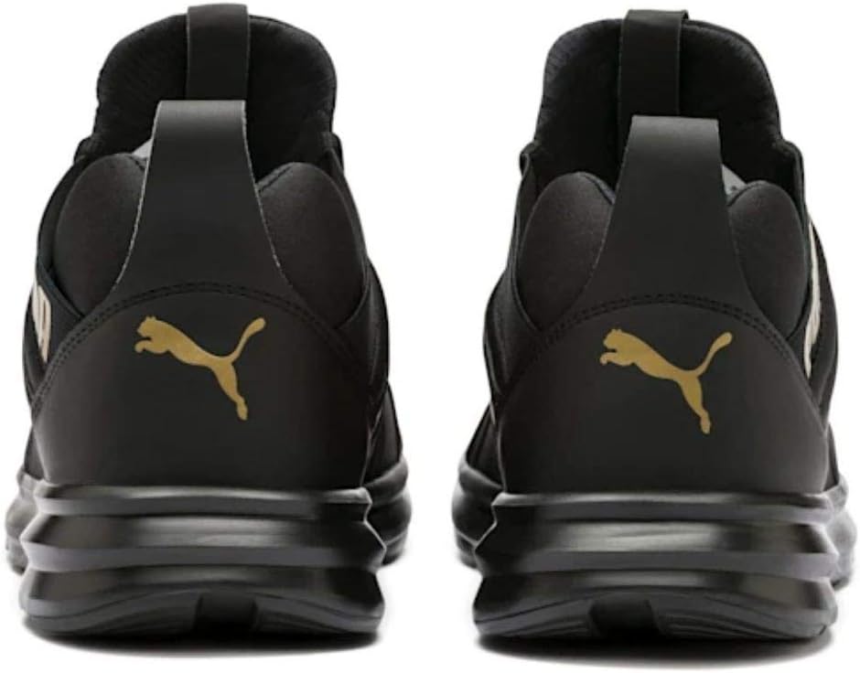 puma preto com dourado