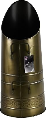 Sterling Ventures Heavy Duty Anthracite Coal Hod Scuttle Brass Finish 21 Inch view 2