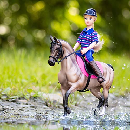 Breyer Freedom Series (Classics) English Horse & Rider Doll Set (112 Scale) Model 61114