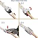 QIJIE LED Strip Connector Terminal 3 Pin 10mm Waterproof IP65 and IP54 for Dimmable, Dual Color, WS2812,WS2811 Digital Tape Light,Connect Strip to Extension Wire of 22~20 Gauge,Pack of 10