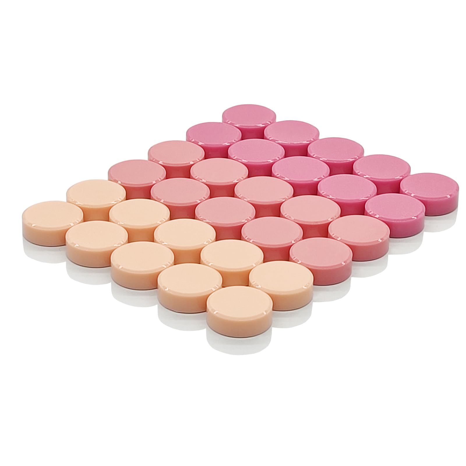 ZDZBLX Fridge Magnets – 30 Pack Strong Small Round Magnets for Whiteboard, Notice Board, Crafts, Office, Classroom – Heavy Duty Cute Pink Mini Magnets for Adults – Magnetic Dots for Home & Kitchen