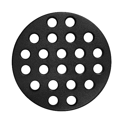 OLAMO Cast Iron Bottom Fire Grate for Big Green Egg Accessories, 6.5 in High Heat Charcoal Plate