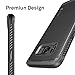 Samsung Galaxy S8 Case, Ubittek Resilient Shock Absorption and Carbon Fiber Design Case for Samsung Galaxy S8 (2017) - Black