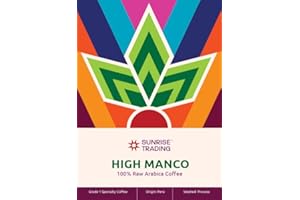 Sunrise Trading High Manco - 5 lb (80 oz) Unroasted Peruvian Green Coffee Beans | Specialty Grade Microlot