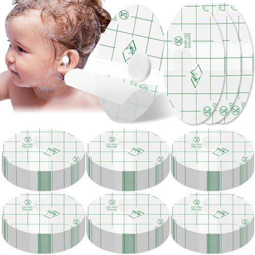Photo 1 of Teling 300 Pcs Ear Covers for Shower Waterproof Protector Newborn Stickers Disposable Cotton Ball Baby Baby Shower Ear Covers for Bath Kids Swimming Surfing Snorkeling Water Sport(Green)LPNPMDR2665933