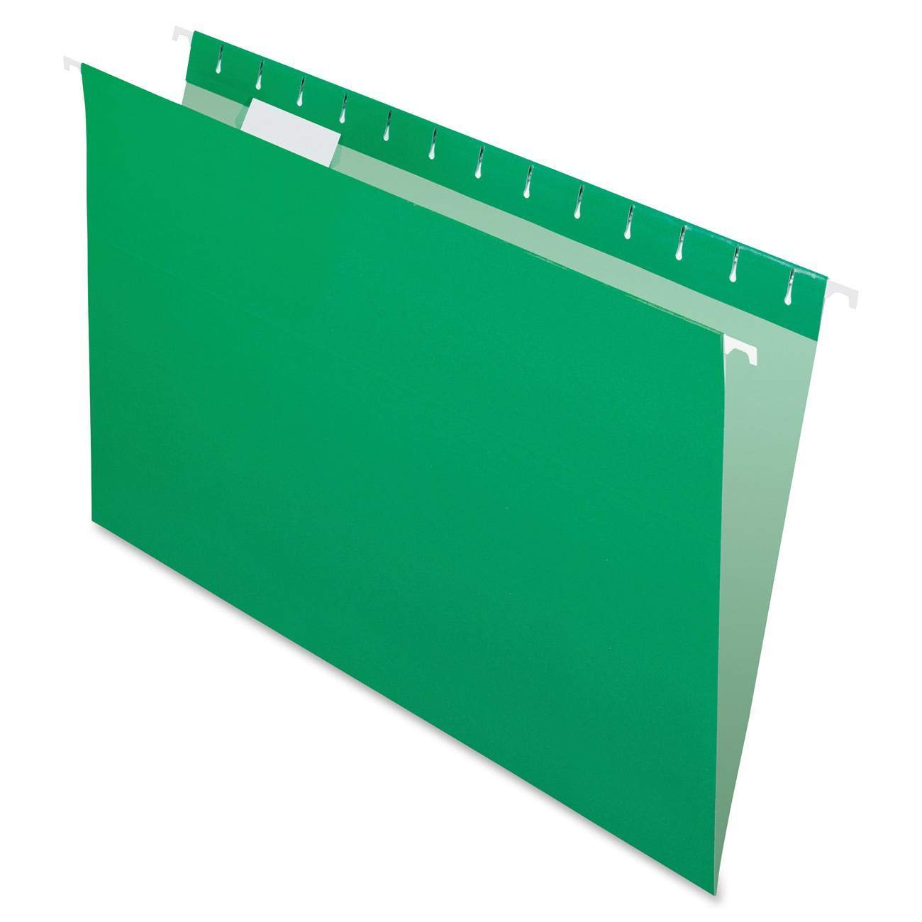 Photo 1 of Pendaflex Recycled Hanging Folders, Legal Size, Bright Green, 1/5 Cut, 25/BX (81630)