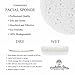 Face Sponges - Compressed Cellulose Facial Sponges - Cosmetic Sponges for Facial Cleansing - 100% Natural & Biodegradable (50 Count/White) - Charleston Roads