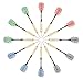 Darts - Pack of 12 Steel Tip 18g By Bullseye Sports - 4 Stylish & Fun Designs (Dartboard Stripe). Aluminum Grip Stems with Extra Flights - Perfect Christmas/Birthday Gift Set For Beginners