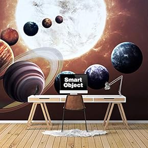 Wall Murals for Bedroom Great Universe Giant Planets Removable Wallpaper Peel and Stick Wall Stickers - 66x96 inches