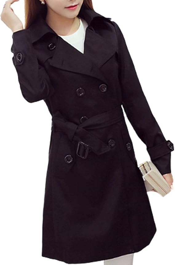 Amazon Tongyi ドウゲイ トレンチコート ベルト付き フォーマル Ol ロング 膝丈 ハーフ丈 アウター 大きいサイズ 通勤 コート ジャケット 通販