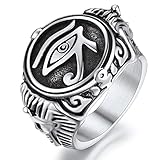 ChainsProMax Mens Signet Ring Egyptian Rings Size 8
