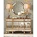 Dahlia Studios Antique Gold Crystal Mirror Top 8 1/2x10 Round Cake Stand