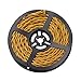 striveday™ 5Meter/16.4FT Twisted Cloth Fabric Electrical Cord for Vintage and Antique Lamps DIY, Rayon Covered Wire for Industrial Vintage LED Bulb(Gold)