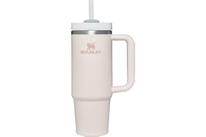 Stanley Quencher H2.0 FlowState Stainless Steel Vacuum Insulated Tumbler with Lid and Straw for Water, Iced Tea or Coffee, Smoothie and More, Rose Quartz, 30 oz