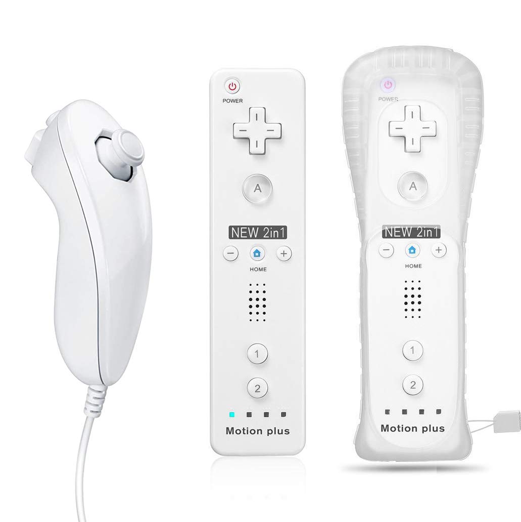 QUMOX WiiFernbedienung Remote Controller und Nunchuck Controller mit