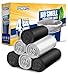4 Gallon Trash Bags,Small Garbage Bags Kitchen Trash Bags for Bathroom Office Home(Black & Sliver)