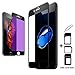iPhone 7 Plus Screen Protector, 321OU Eye-Protected Anti Blue Light Anti-glare Anti-Scratch Anti-Fingerprint Bubble Free 9H HD Tempered Glass for iPhone 7 Plus (iPhone 7 Plus-Black)