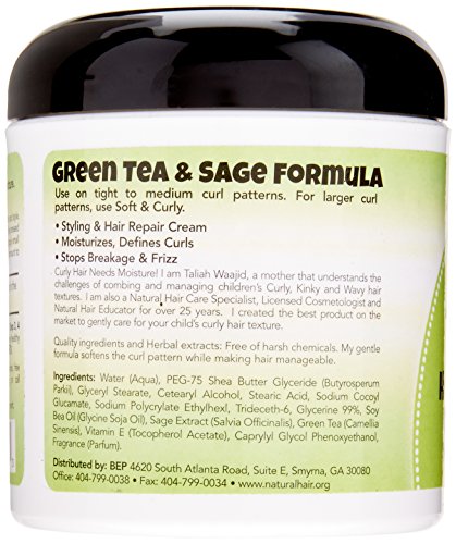 Taliah Waajid Kinky Wavy Natural Herbal Style and Shine, 6 Ounce