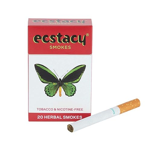 Ecstacy Herbal Cigarettes Reds Full Flavor 10 Packs/Carton, 20 Count (Pack  of 10) in Kenya