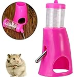 Pet Small Animals Hamster Hideout Drinking Waterer 2-in-1 Water Bottle with Base Hut for Small Animals PBA free ¡­