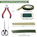 Floral Arrangement Kit,10 PCS Boutonniere Supplies Come with Green Floral Tape, Floral 26 & 22 Guage Stem Wire, Floral Wire Cutter, Shear for Men and Women Floral Design Lovers