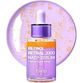 PURITO Retinol 0.1% + Retinal 0.1% Serum for Sensitive Skin, 1.01 fl.oz | Anti-Aging Facial Serum, Wrinkles &amp; Fine Lines, Dual Retinoids with NAD+, Elasticity &amp; Skin Texture, Korean Skincare