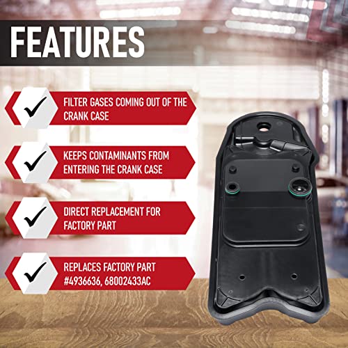 Replacement Crank Case Ventilation Filter CCV Replaces 4936636, 68002433AC, CV52001