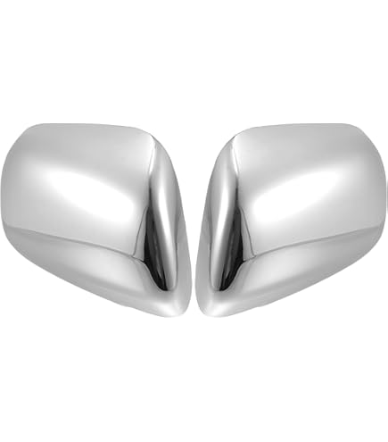 Chrome Mirror Cover Overlays For 2012-2015 Toyota Tacoma - Triple Plated, Self-Adhesive (Pair)