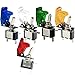 ESUPPORT Blue Red Green White Yellow 12V 20A LED Light Toggle Switch Car SPST ON Off 3Pin