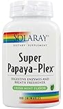 Solaray - Super Papaya-Plex Mint - 180 chewable tablets
