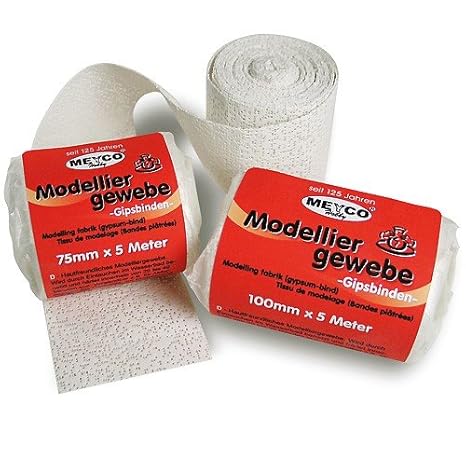 Gipsbinden zum Basteln - Modelliergewebe 100mm x 5m