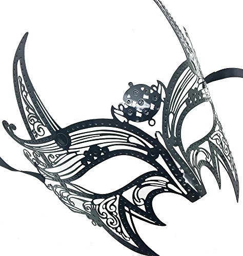 New Wolverine Men's Mask Laser Cut Venetian Halloween Masquerade Mask Costume Extravagant Inspire Design - Black