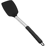 KUFUNG Stainless Steel Handle Silicone nonstick spatulas, High Heat Resistant to 480°F, KUFUNG Food Grade Turner, BPA Free, S