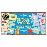 eeBoo Simple Words Puzzle Pairs Matching Game