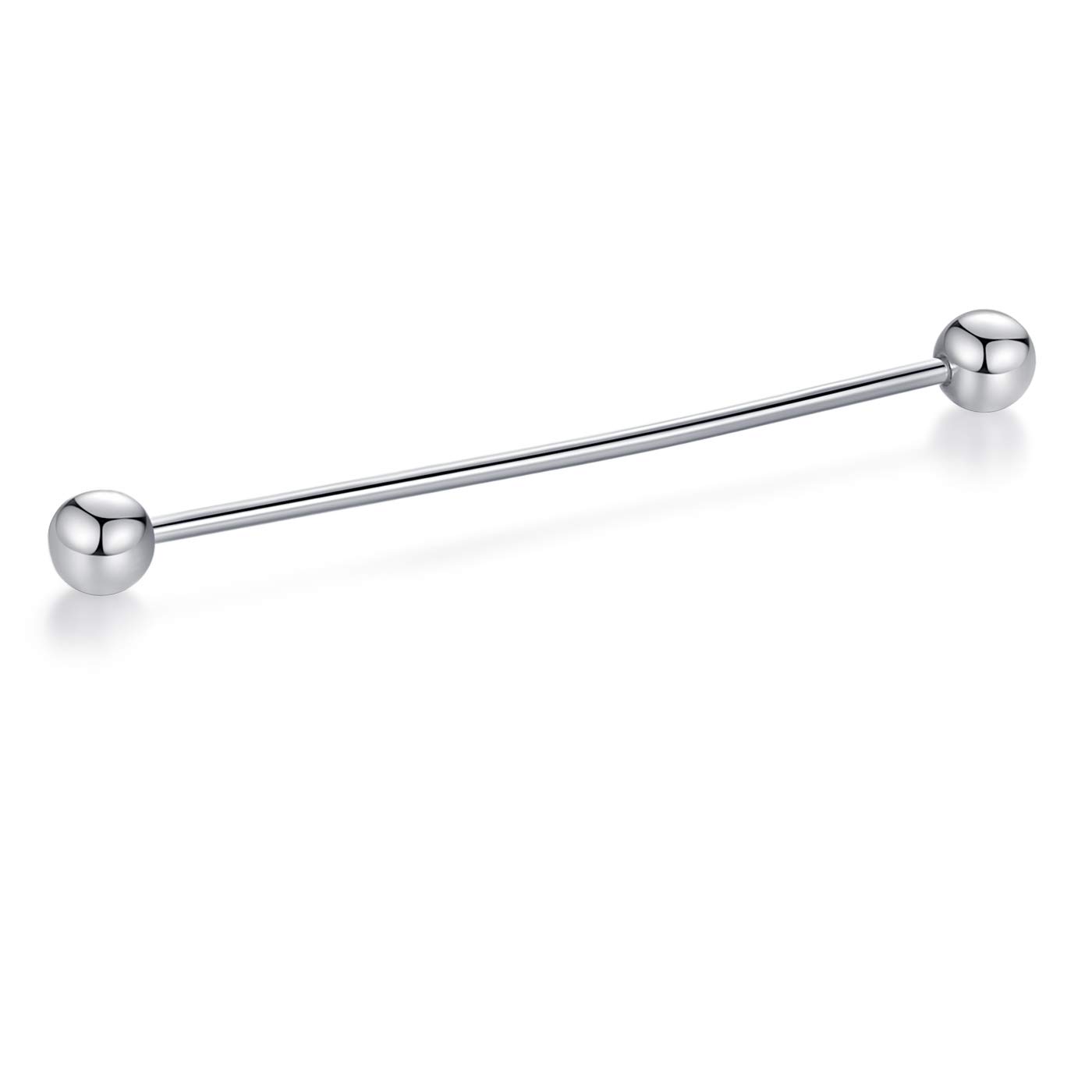 HONEY BEAR 2.52" Tie Collar Bar Pins Brooches for Mens Shirts Business Wedding Gift,64mm