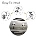 Musesland 4 Pack Black Magnetic Hooks Strong 100lb Heavy Duty Neodymium Magnets Hook for Hanging