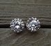 Silver Crown Stud Earrings Fashion Clear Silver Plated Crystal Stud Earrings Wedding Bridal Jewelry