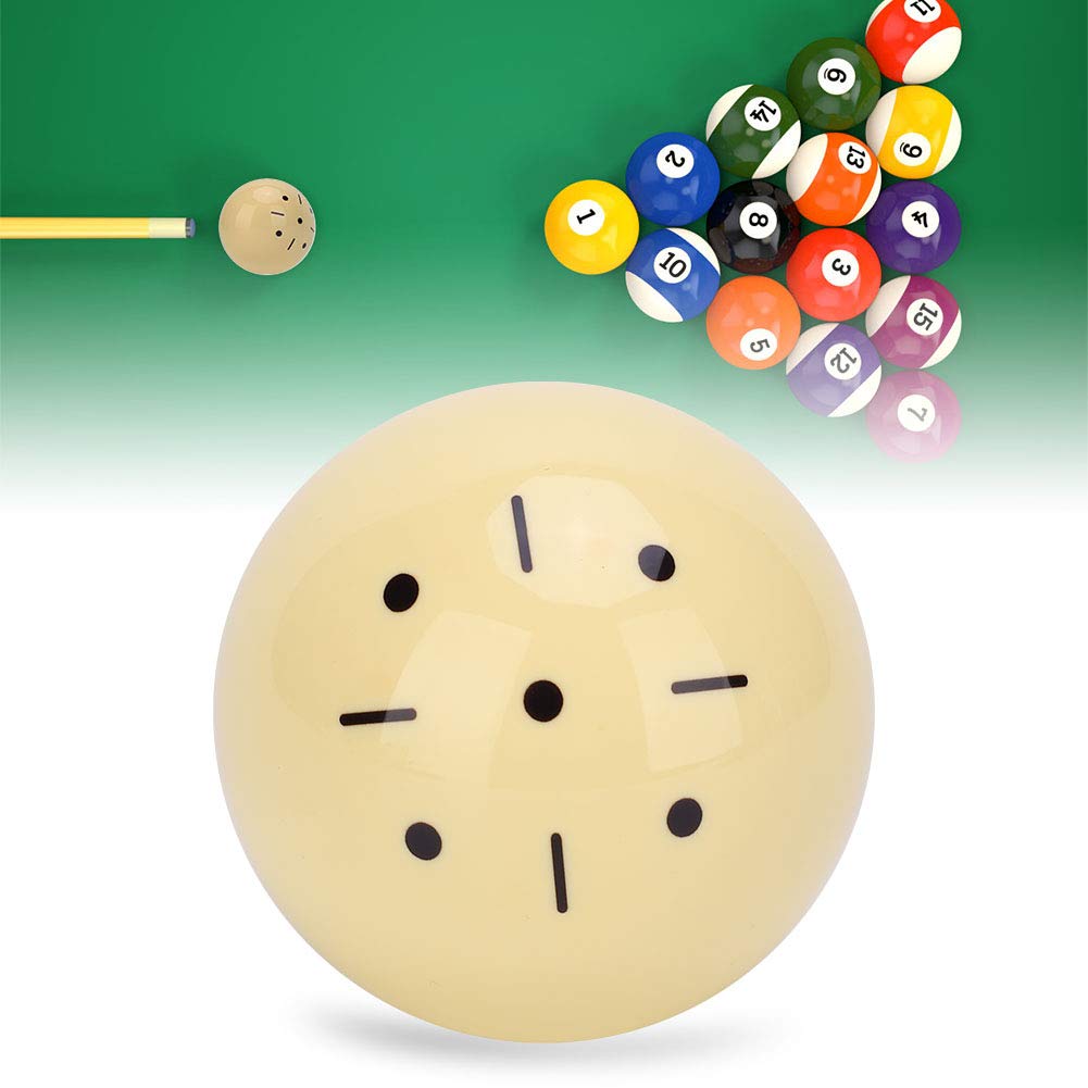 Alomejor Billiard Pool Ball American British Snooker Dot-Spot Pool Ball Crystal Standard Large Billiards Cue Ball for Snooker Practice Training(57.2MM-American)