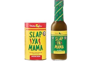 Slap Ya Mama Louisiana Style Variety Pack, Cajun Original Blend Spice Mix 8 Ounce Can and Jalapeno Pepper Hot Sauce 5 Ounce Bottle