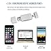 KALENI SD Card Reader, 3 in 1 USB Flash Drive with Lightning Micro SD &TF Card Reader Adapter for iPhone iPad Mac Android (silver)