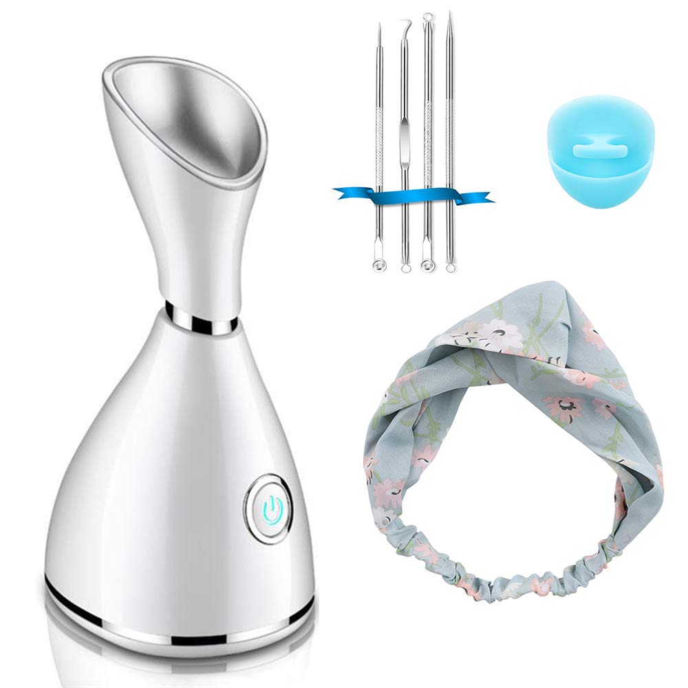 Facial Steamer Nano Ionic Face Steamer Warm Mist Humidifier for Skin Deep Cleansing Moisturizing Face Sauna Pore Steamer Skincare for Blackheads Acne Sprayer: Beauty